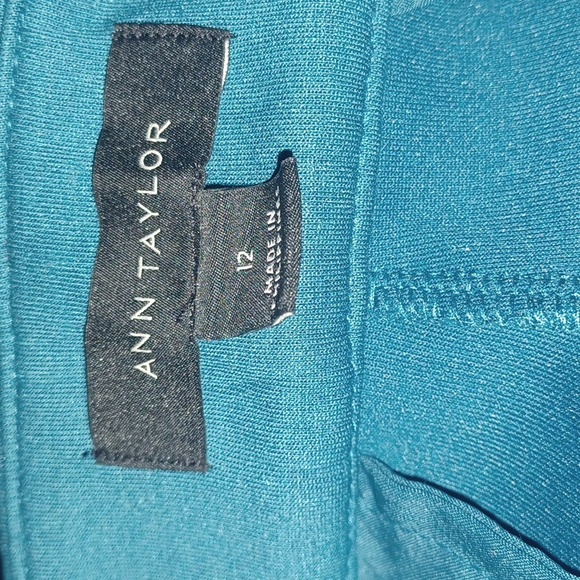 Ann Taylor Double Knit Ankle Pants Size 12 (camel, sapphire, dragonfly) 4 Total - Picture 4 of 8